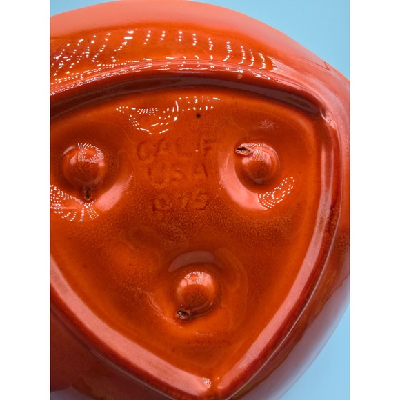 Vintage California USA Pottery Lava Glaze Volcano Ashtray Trinket Dish MCM Retro - Picture 6 of 8